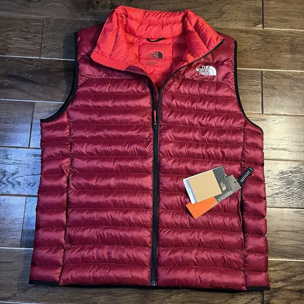 The North Face Terra Peak Insulated Vest Mens Large Puffer Beetroot Red New $180